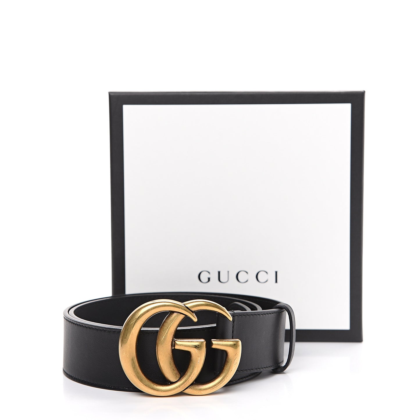 Calfskin Double G 40mm Belt 85 34 Black