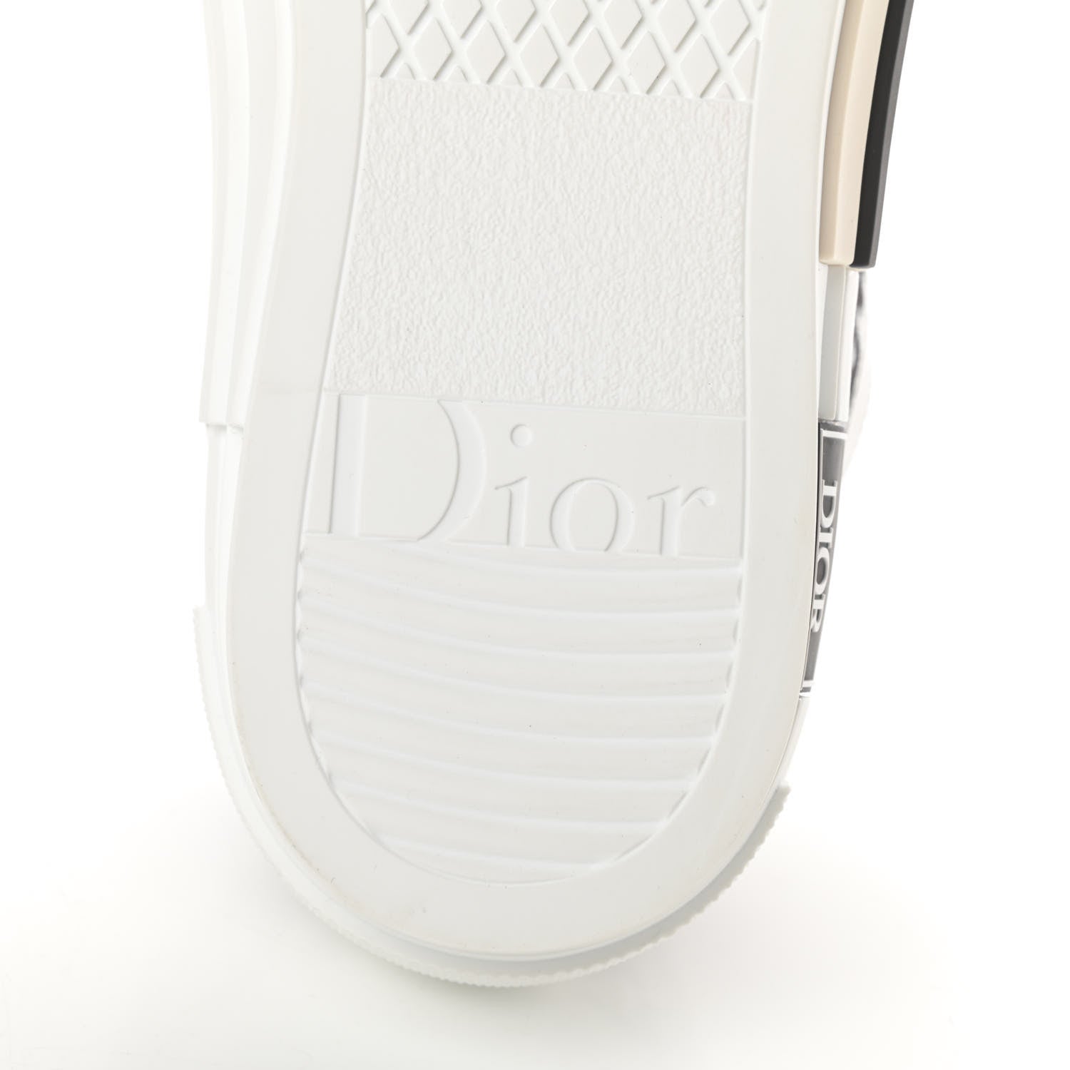 Christian Dior Technical Canvas Oblique Mens B23 Low Top Sneakers 43 White Black 6 of 9