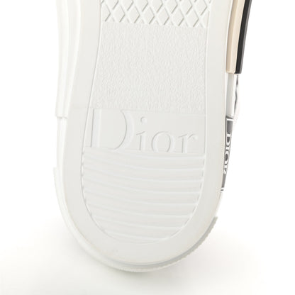 Christian Dior Technical Canvas Oblique Mens B23 Low Top Sneakers 43 White Black 6 of 9
