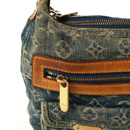 Louis Vuitton Monogram Denim Baggy PM Blue 12 of 13