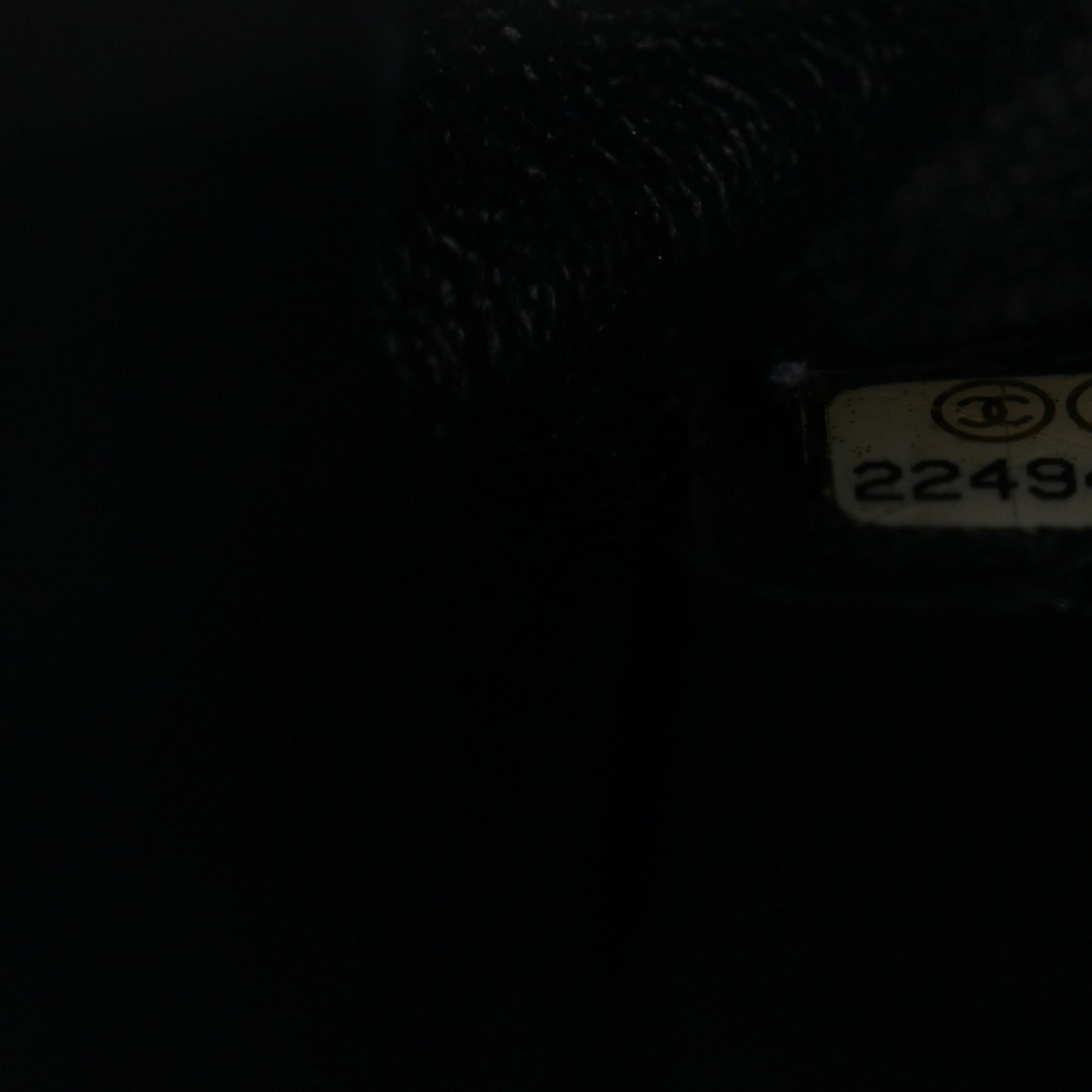 Lambskin Chevron Quilted Medium Double Flap Black