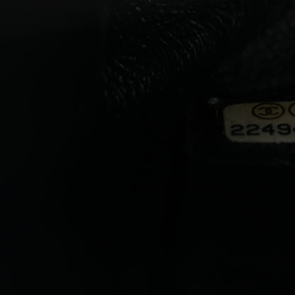 Chanel Lambskin Chevron Quilted Medium Double Flap Black 7 of 10