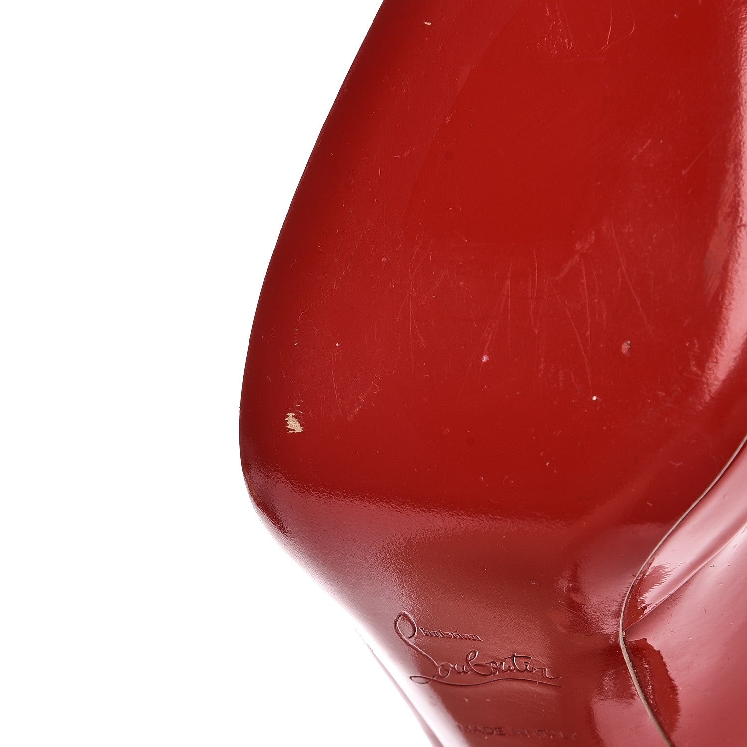 Christian Louboutin Patent New Simple 120 Pumps 38.5 Red 10 of 25