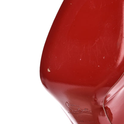 Christian Louboutin Patent New Simple 120 Pumps 38.5 Red 10 of 25