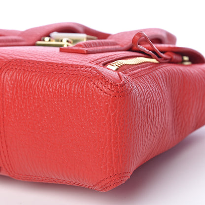 3.1 Phillip Lim 3.1 Textured Calfskin Mini Pashli Satchel Red 9 of 10
