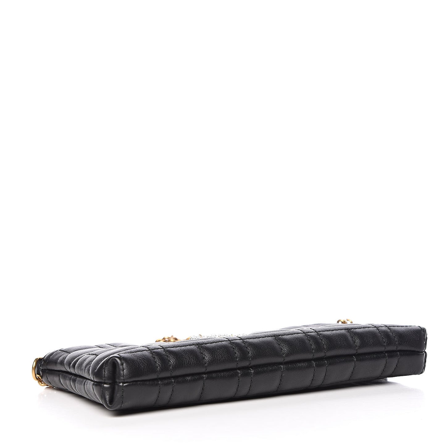 Calfskin Matelasse Mini Pearly GG Marmont Chain Bag Black
