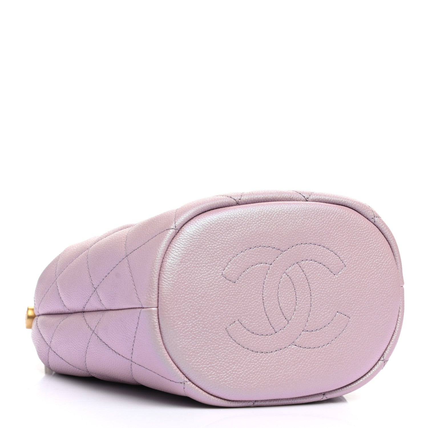 Chanel Iridescent Caviar Quilted My Perfect CC Bucket Drawstring Bag Pink 4 of 11
