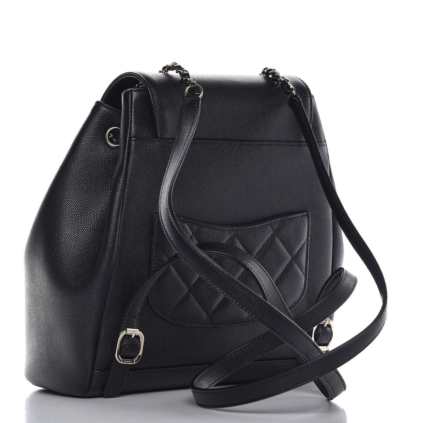 Caviar Quilted Business Affinity Backpack Black