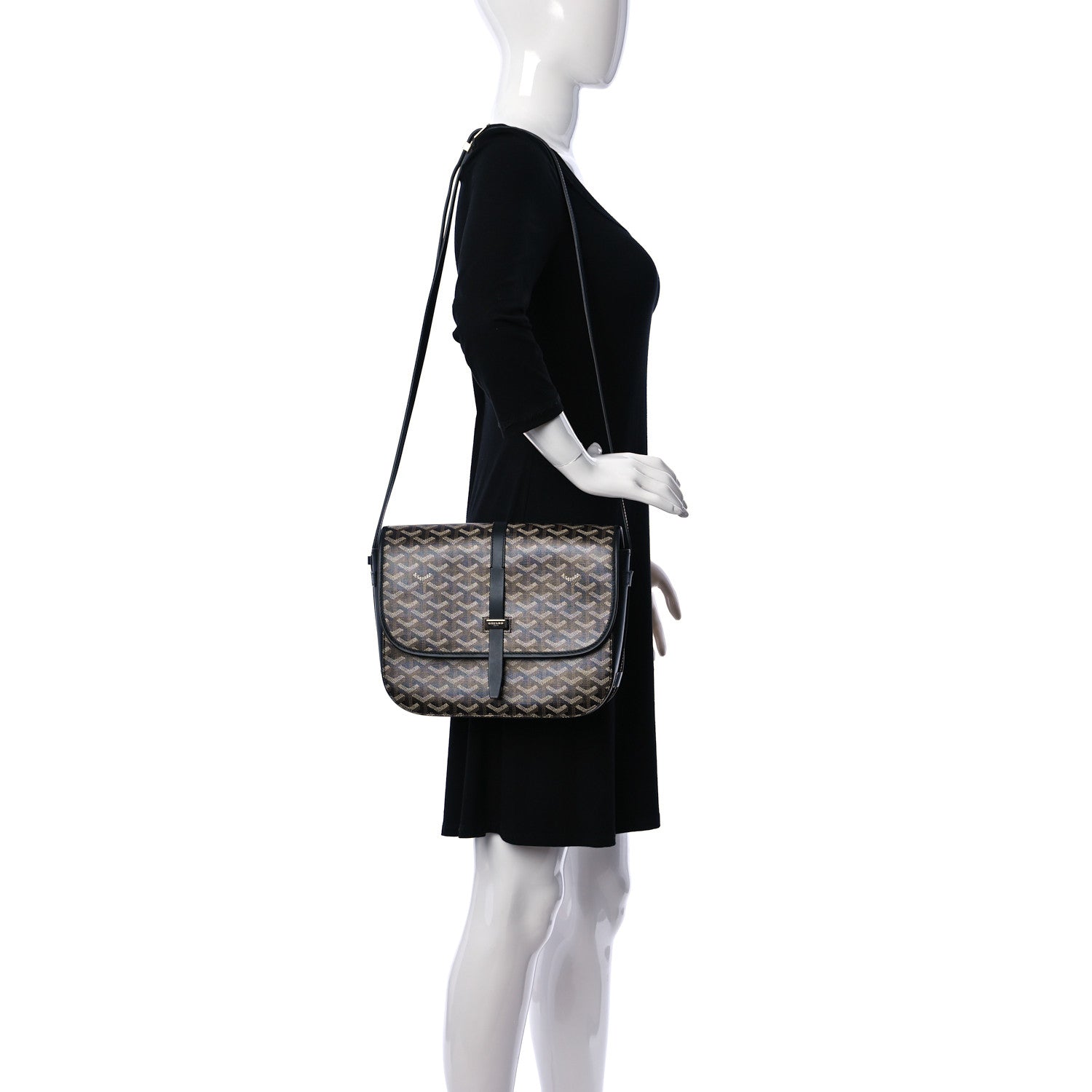 Goyard Goyardine Belvedere II MM Messenger Bag Black 2 of 8