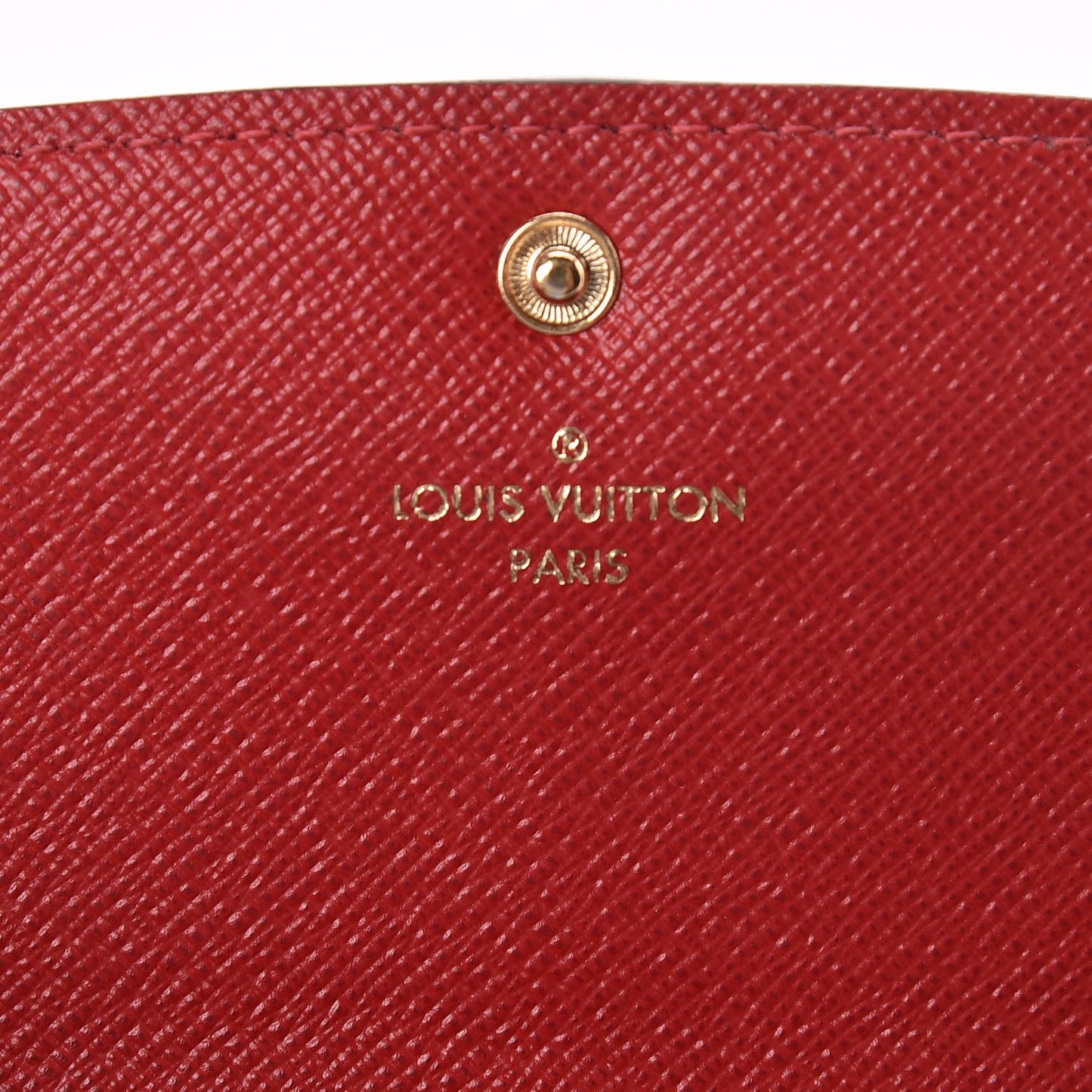 Damier Ebene Emilie Wallet Red