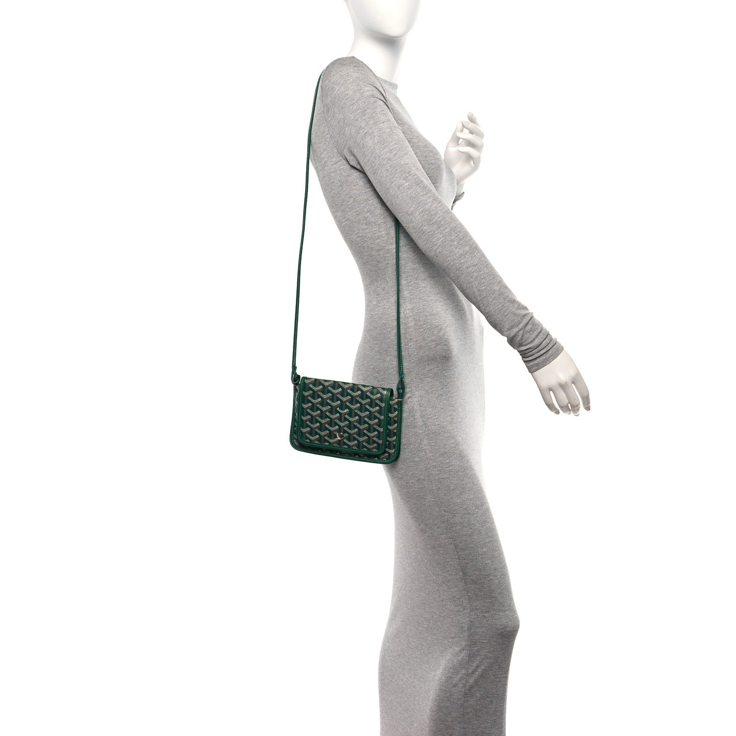 Goyard Goyardine Plumet Wallet Clutch Green 2 of 11