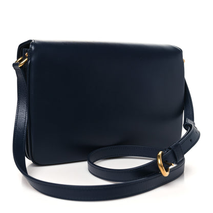Saint Laurent Smooth Calfskin Le Maillon Satchel Deep Marine 3 of 10
