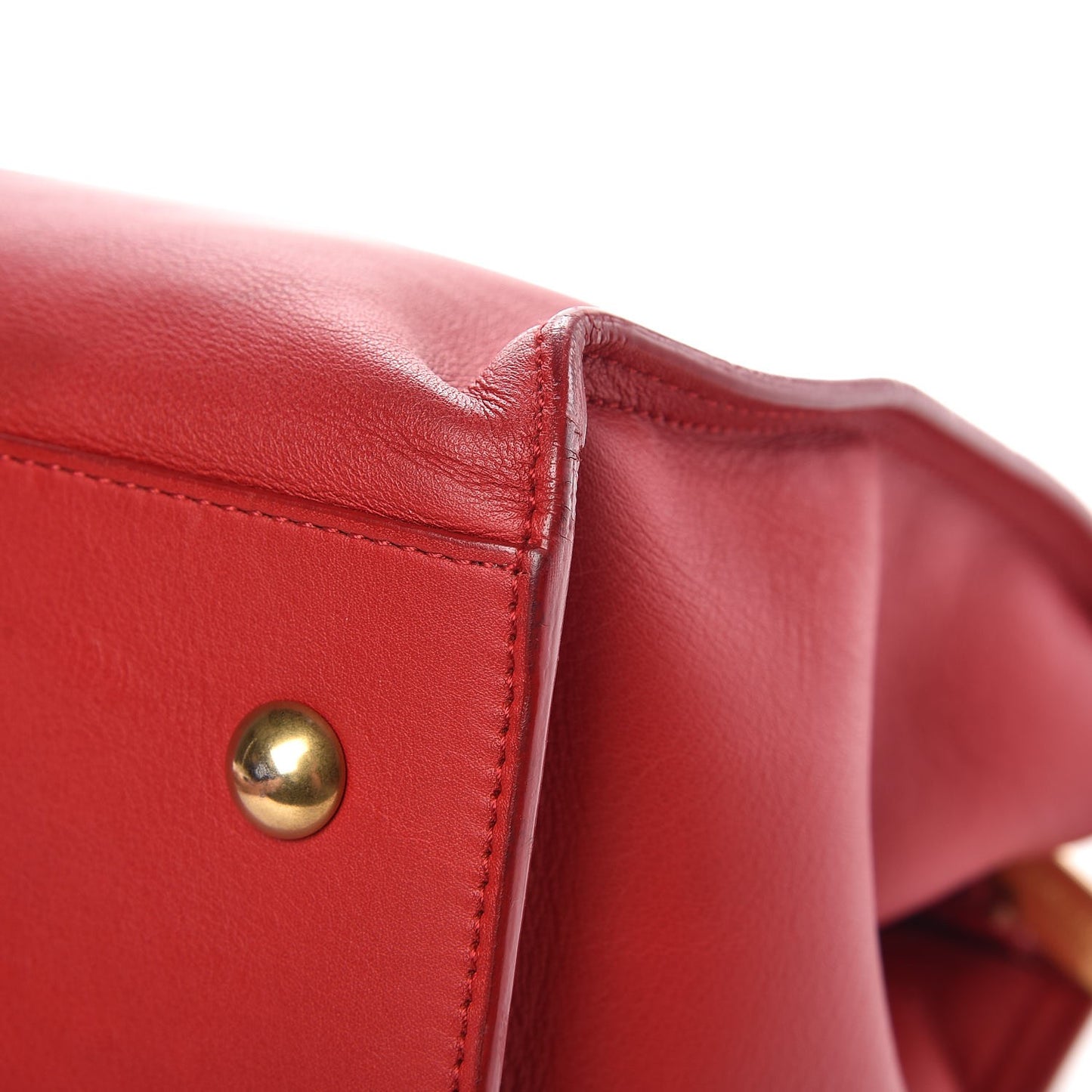 Calfskin Small Classic Y Cabas Rouge Orient