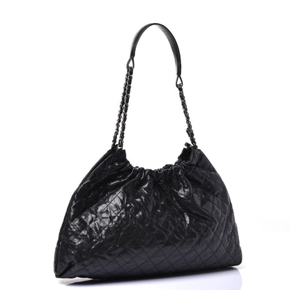 Chanel Caviar Quilted Medium Elastic Shopping Tote Black 3 of 9