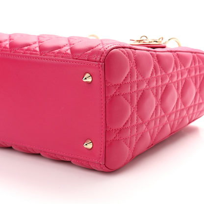 Christian Dior Lambskin Cannage Medium Lady Dior Pink 8 of 8