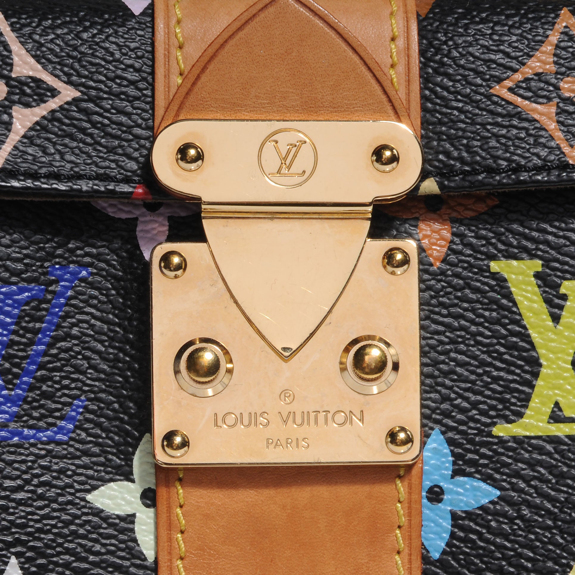 Louis Vuitton Monogram Multicolor Speedy 30 Black 8 of 9
