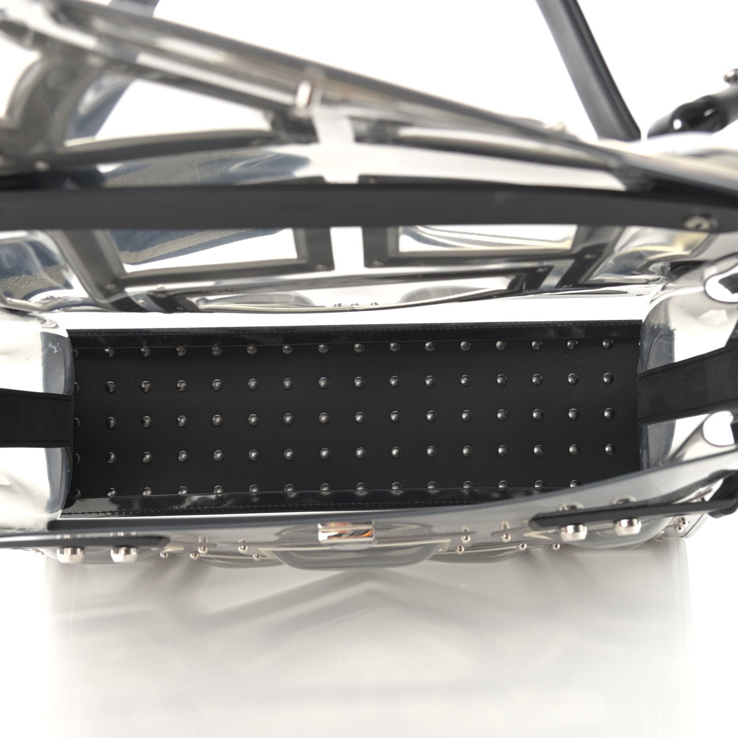 Delvaux Vinyl Gladiator Tempete Satchel Antique Silver 5 of 10