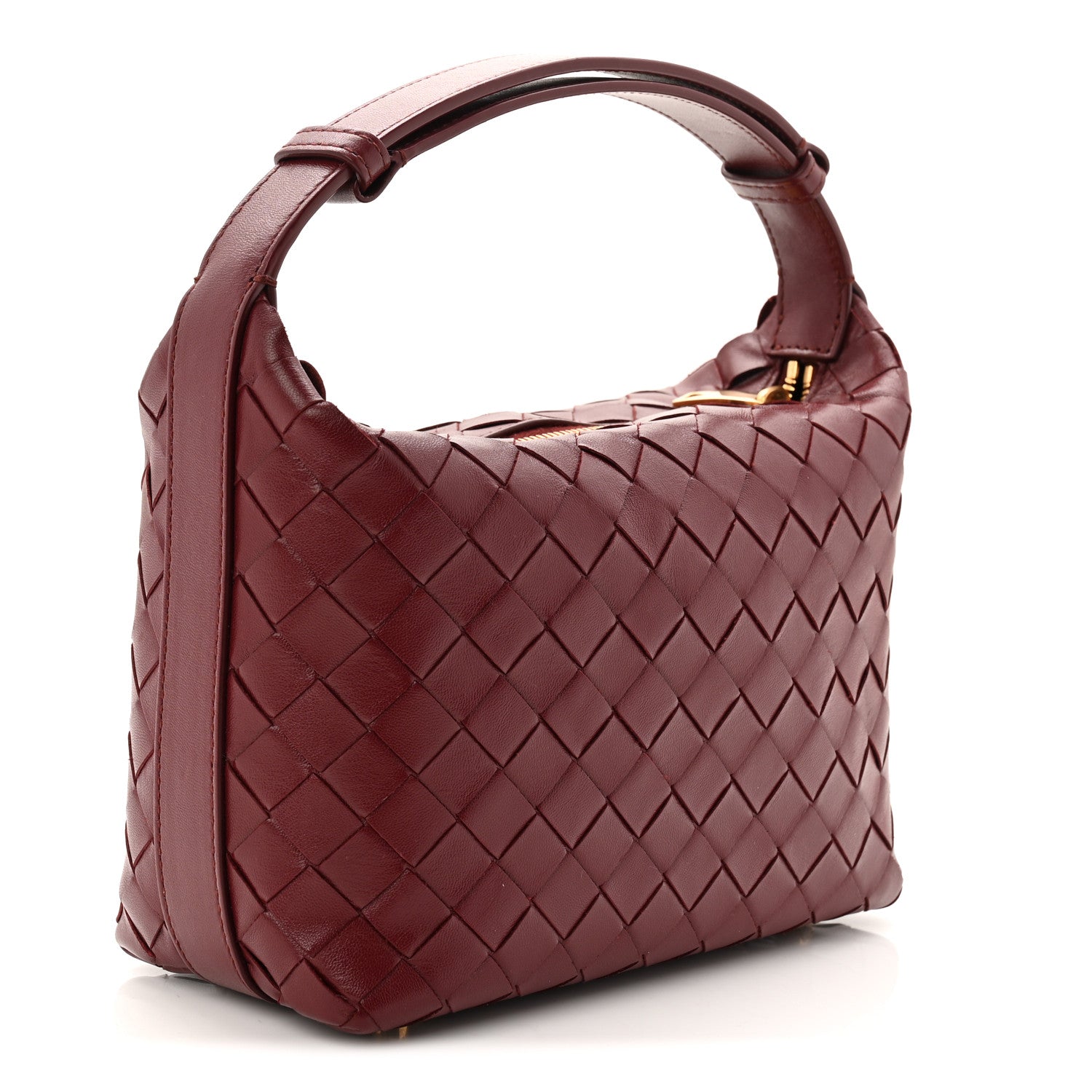 Bottega Veneta Calfskin Nappa Intrecciato Mini Wallace Barolo 3 of 10