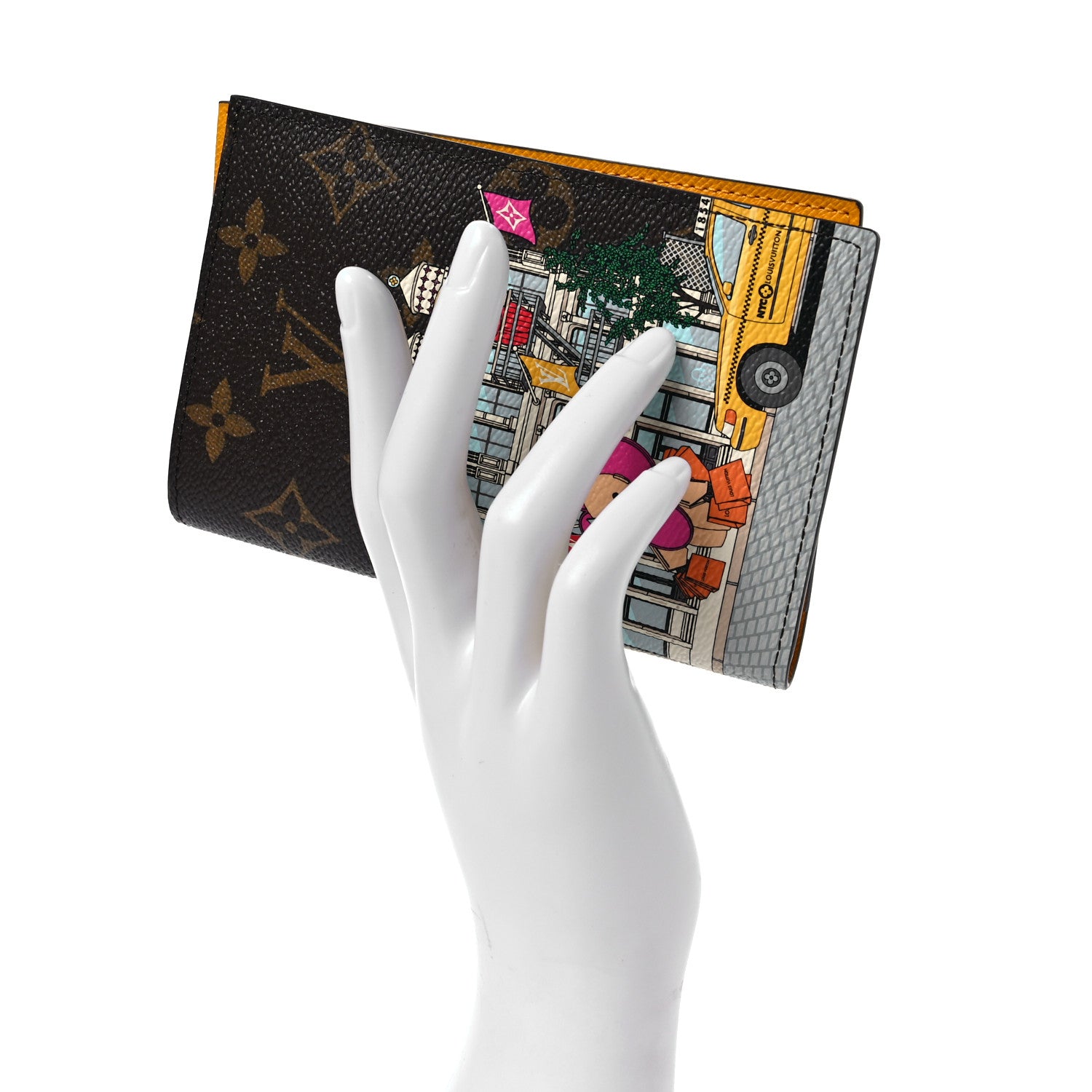 Louis Vuitton Monogram 2022 Christmas Animation New York Soho Passport Cover Yellow 2 of 8