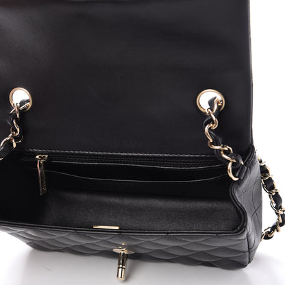 Chanel Lambskin Quilted Mini Rectangular Flap Black 5 of 10