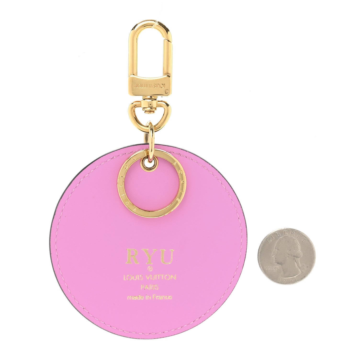 Louis Vuitton Vernis Valentine Bag Charm Key Holder Baby Blue Neon 2 of 5
