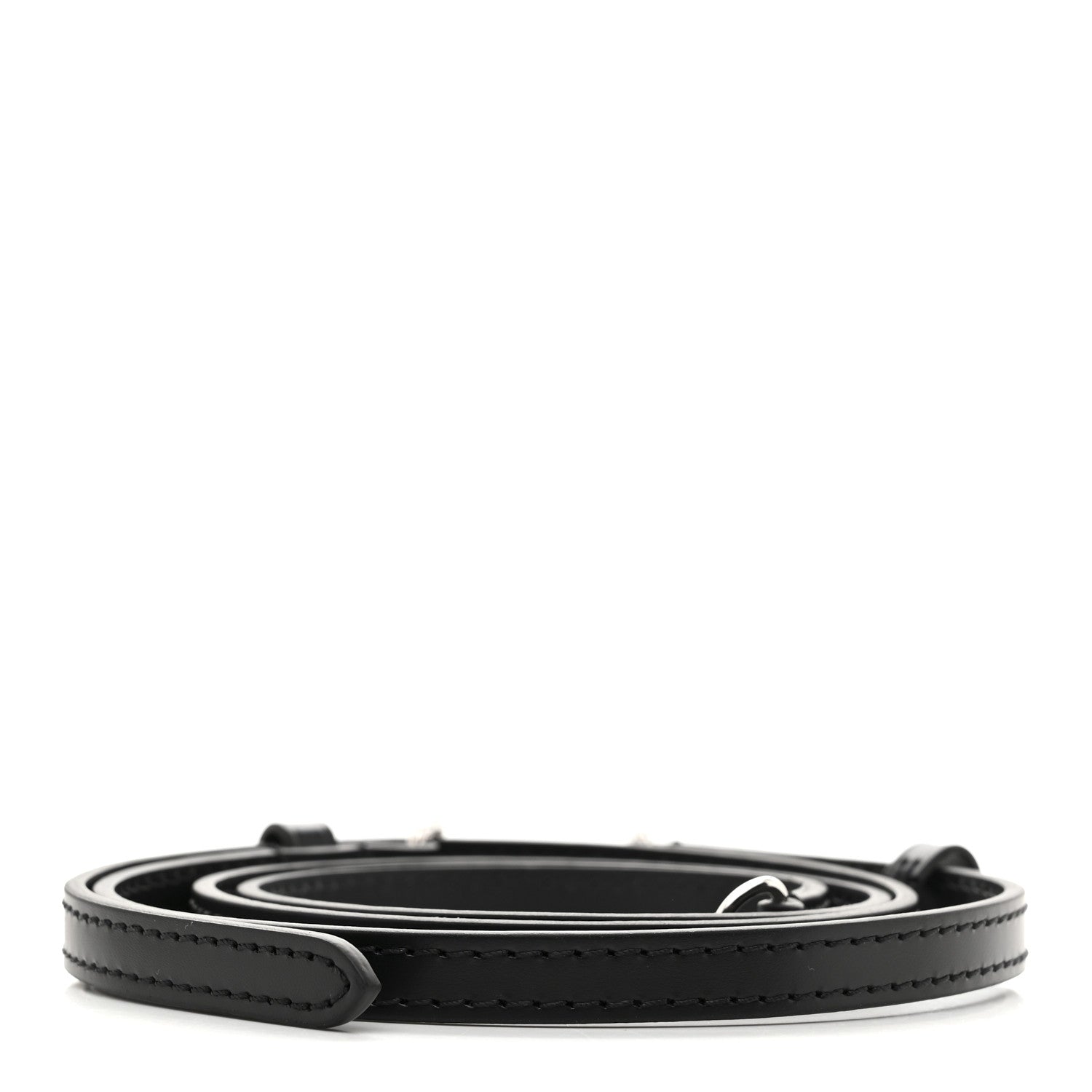 Louis Vuitton Calfskin 16mm Adjustable Shoulder Strap Black 2 of 3
