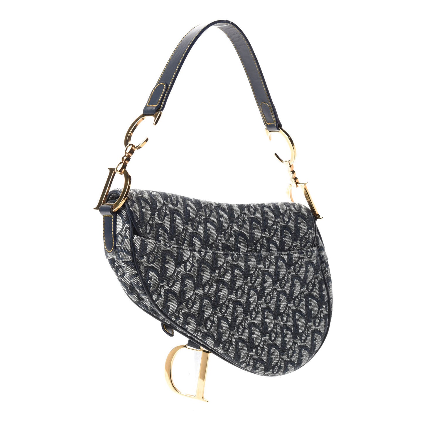 Monogram Saddle Bag Blue