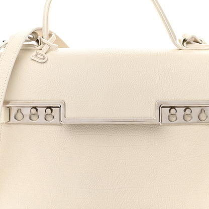 Delvaux Calfskin MM Tempete Satchel White 8 of 10