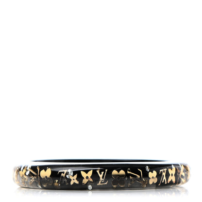 Louis Vuitton Resin Swarovski Medium Inclusion Bracelet PM Black 1 of 4