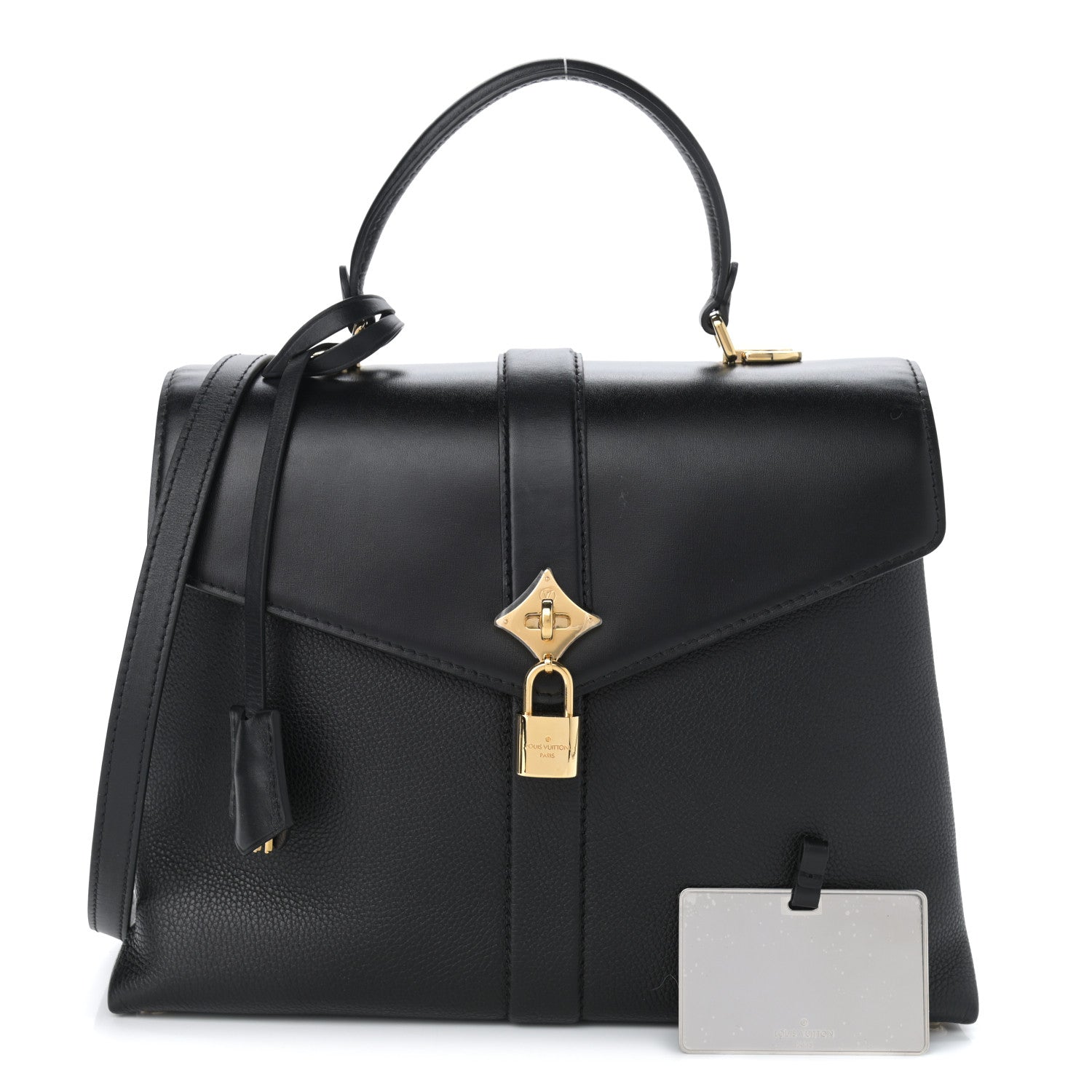 Louis Vuitton Grained Smooth Calfskin Rose Des Vents MM Black 1 of 9