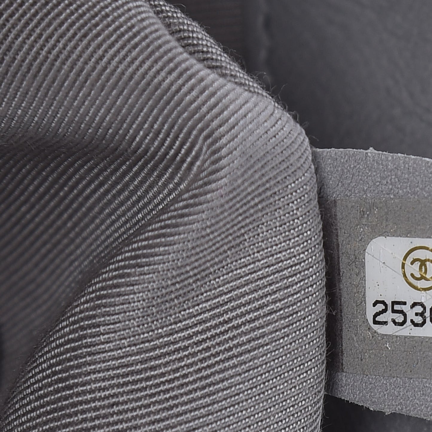 Lambskin Chevron Quilted Small Single Flap Grey