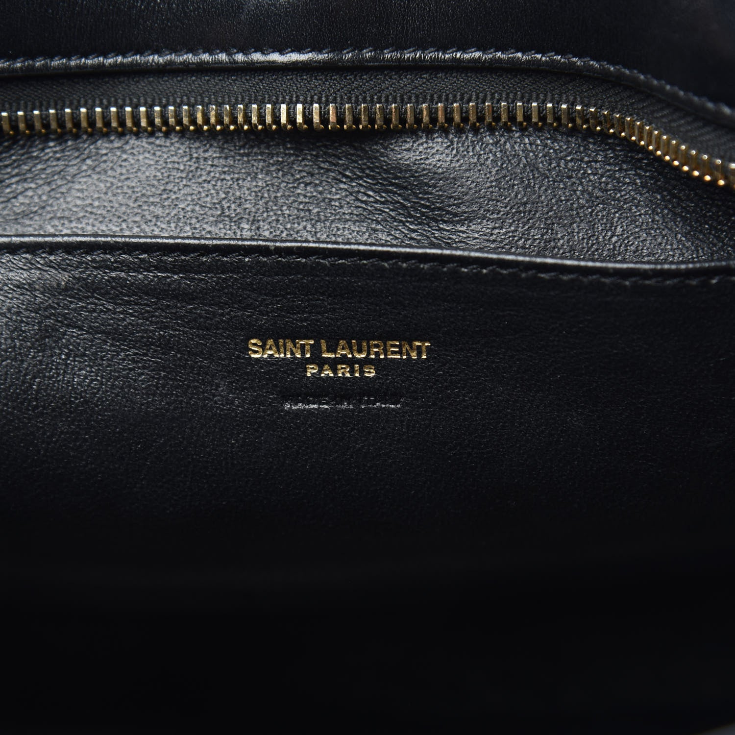 Saint Laurent Calfskin Monogram Baby Cabas Black 7 of 14