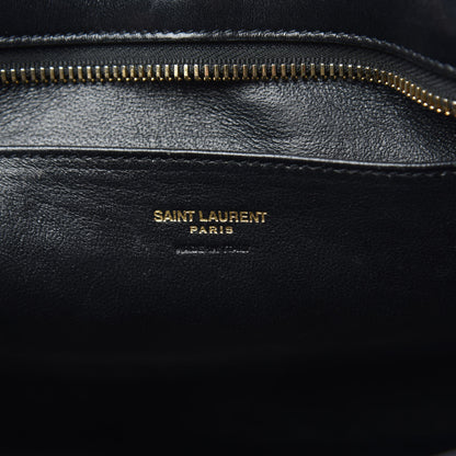 Saint Laurent Calfskin Monogram Baby Cabas Black 7 of 14