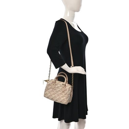 Louis Vuitton Empreinte Monogram Summer Stardust Speedy Bandouliere 20 Beige Clair 2 of 9