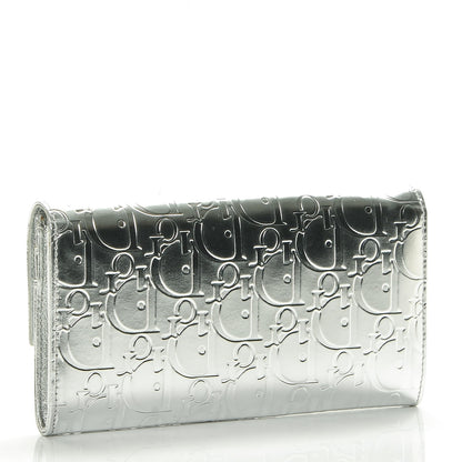 Christian Dior Patent Ultimate Wallet Argent 3 of 7