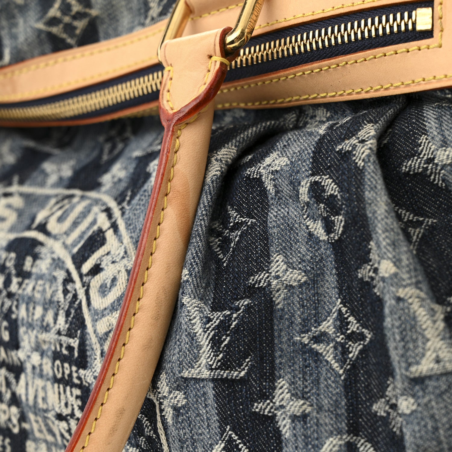 Louis Vuitton Denim Raye Cabas GM 14 of 16