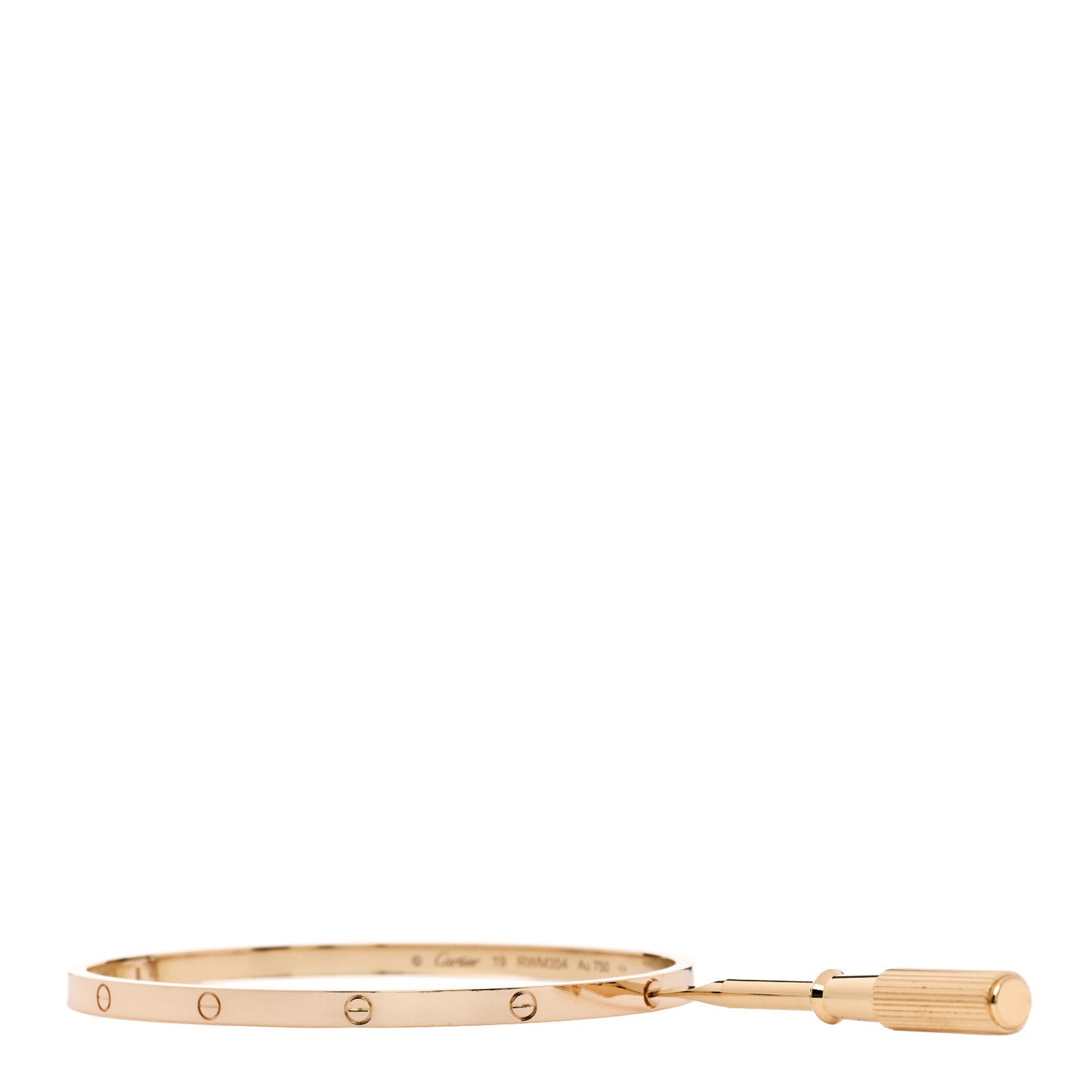 18K Yellow Gold Small LOVE Bracelet 19