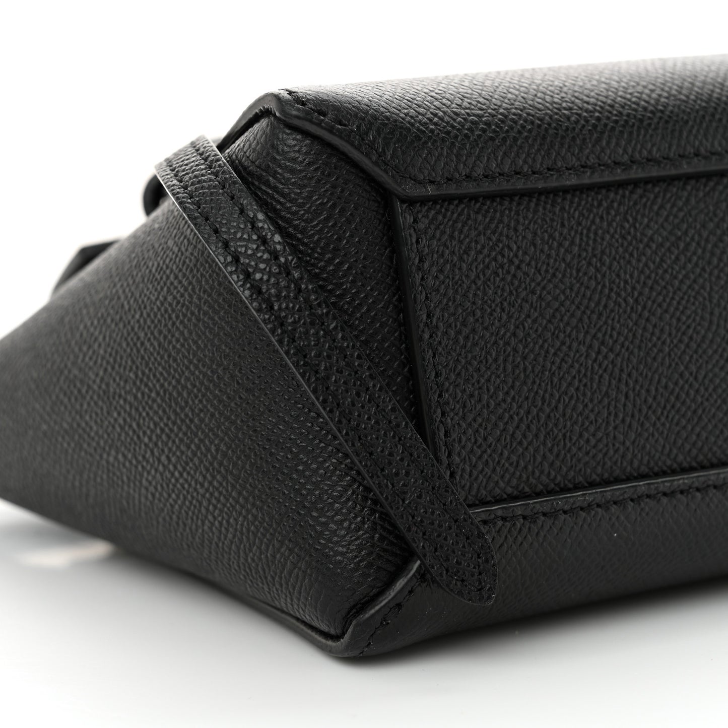 Grained Calfskin Pico Belt Bag Black