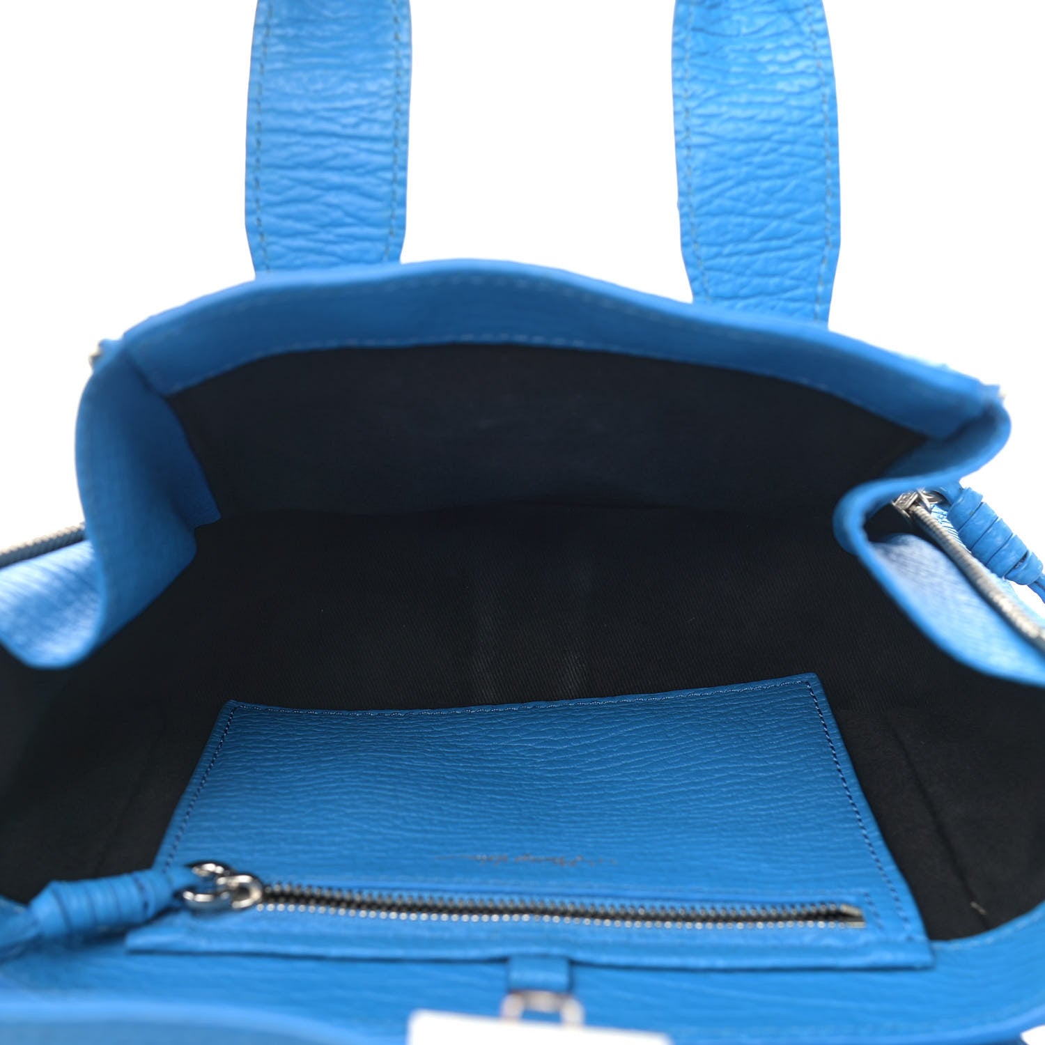 3.1 Phillip Lim Textured Calfskin Mini Pashli Satchel Blue 5 of 9