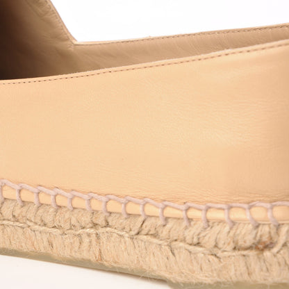 Chanel Lambskin CC Espadrilles 41 Beige Black 14 of 15