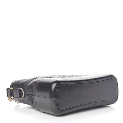 Chanel Aged Calfskin Quilted Medium Gabrielle Hobo Black 4 of 12