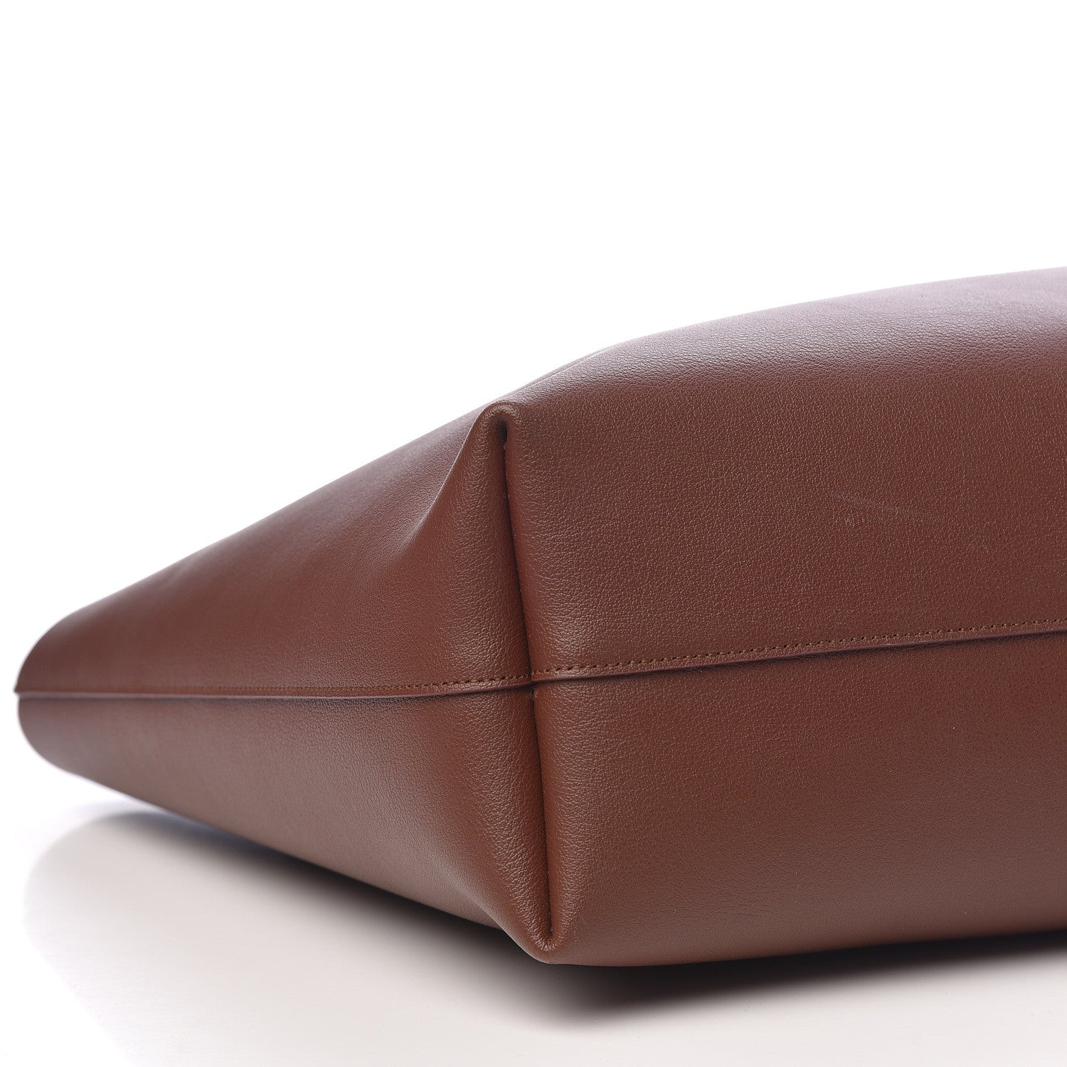 Saint Laurent Calfskin Large Shopping Tote Old Brandy 6 of 13