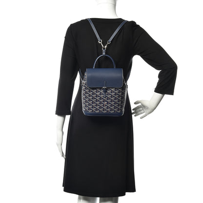 Goyard Goyardine Calfskin Mini Alpin Backpack Navy 2 of 9