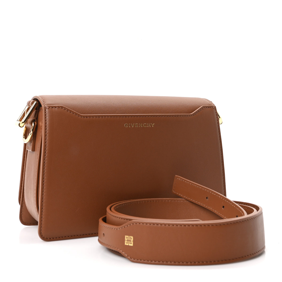 Givenchy Box Calfskin Medium 4G Crossbody Bag Tan 3 of 9