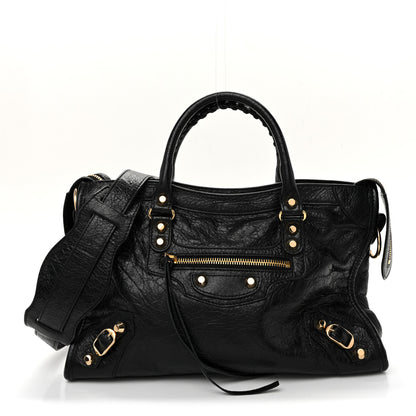Balenciaga Agneau Classic Gold Hardware S City Black 1 of 10