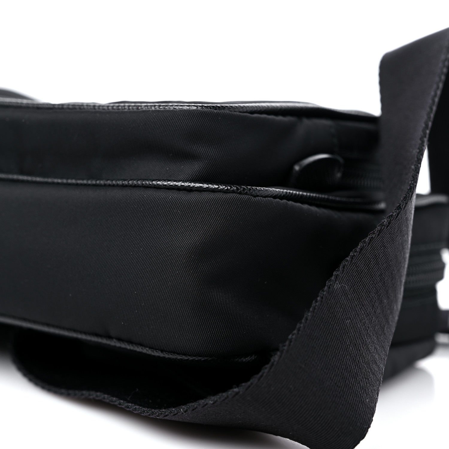 Prada Tessuto Nylon Saffiano Belt Bag Black 10 of 11