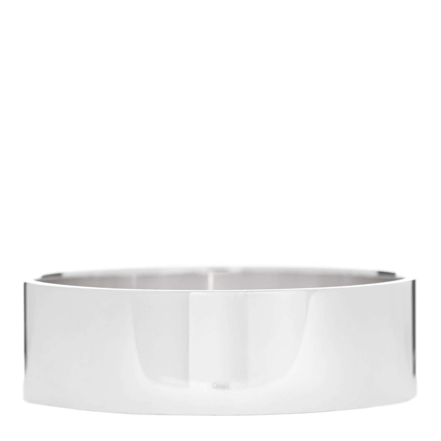 Tiffany Sterling Silver Diamond Wide Locks Bangle Bracelet 2 of 3