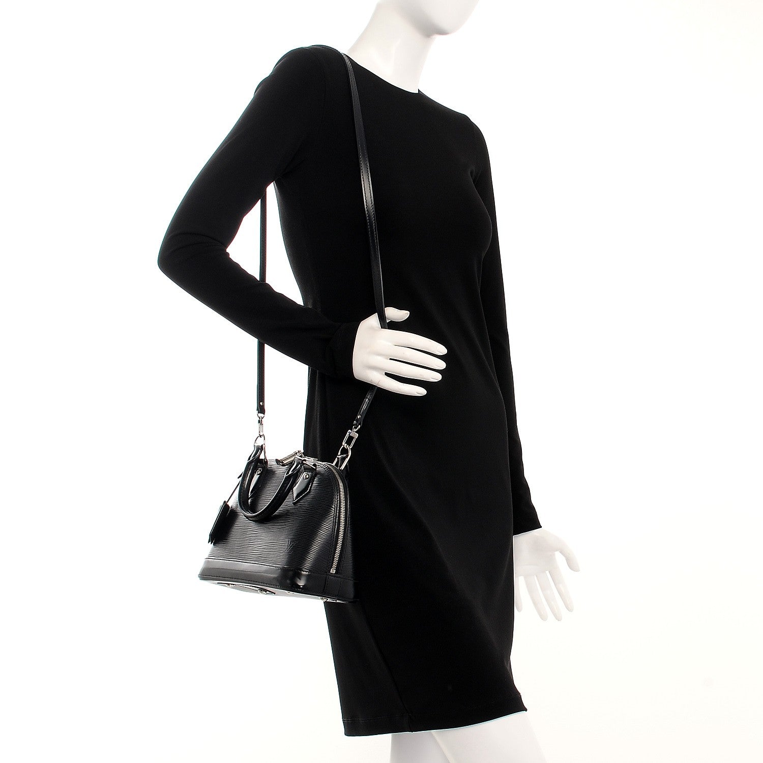 Louis Vuitton Epi Alma BB Black 2 of 12
