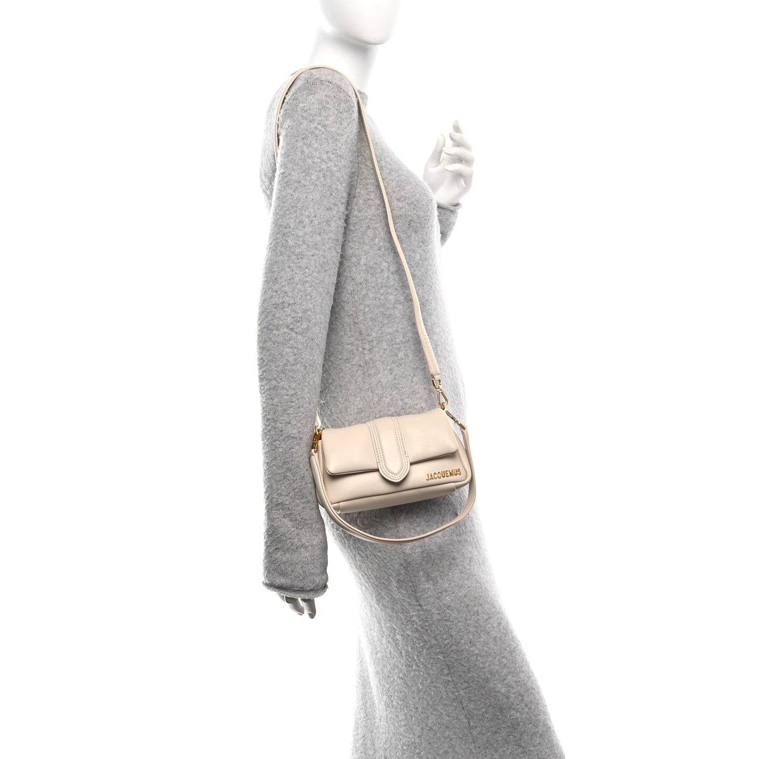Jacquemus Padded Lambskin Le Petit Bambimou Light Beige 1779586