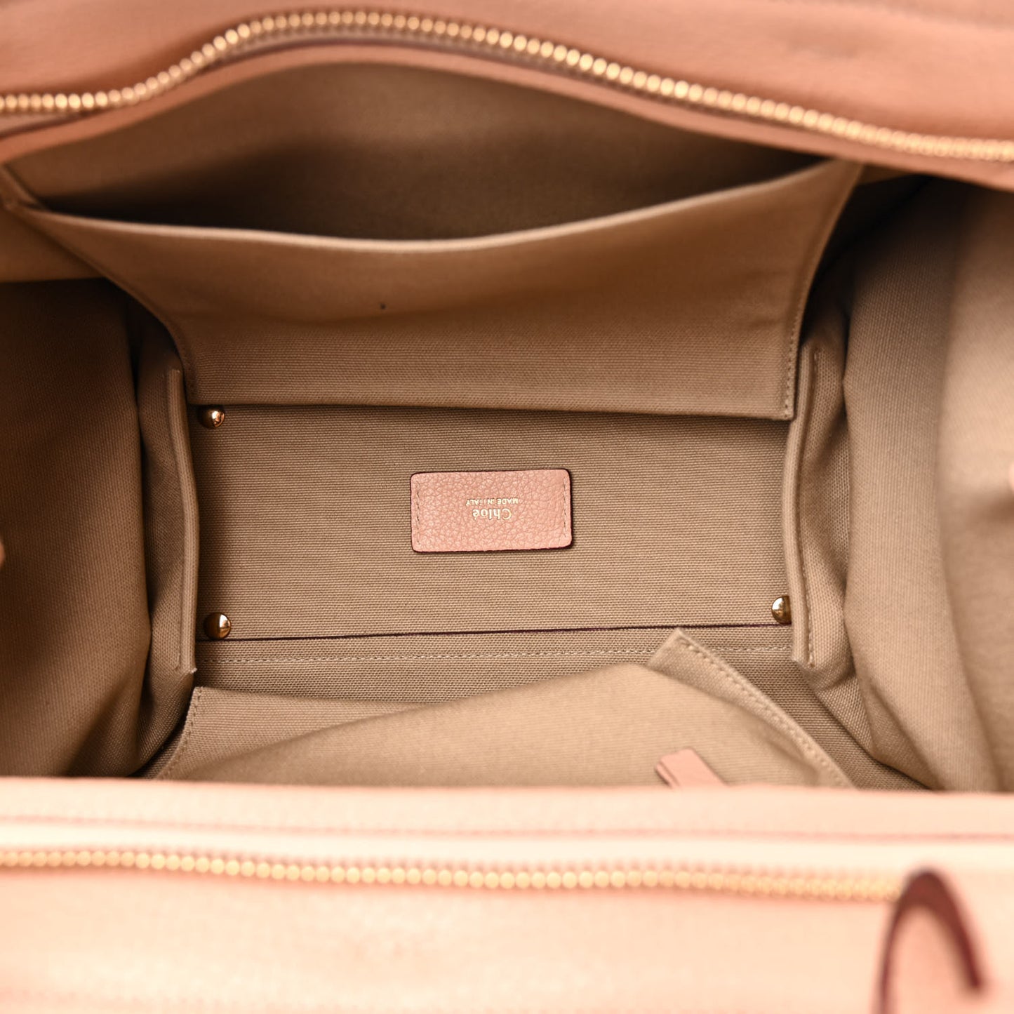 Calfskin Medium Everston Satchel Blush Nude